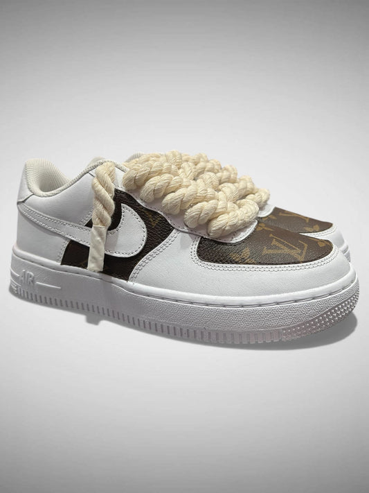 SNEAKERS NIKE AIR FORCE 1 "ROPE LACES BEIGE" MOOD L.V. CUSTOM